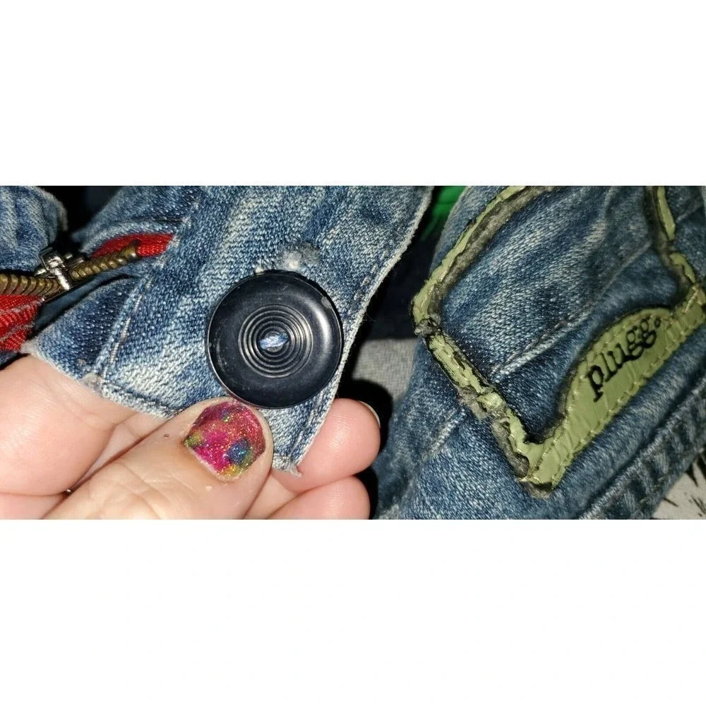 1990s Plugg Jeans 32 34x33‎ Tall Wide Leg Skater Rave Baggy Denim Y2K Carpenter